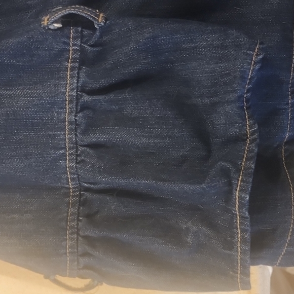 Denim jacket with bell sleeves - Picture 4 of 5